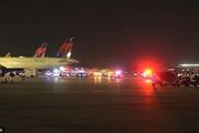 洛杉磯飛德州的航班，降落後將地勤人員吸入發動機