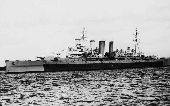 英國皇家海軍的「貝里克」號重巡洋艦