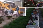 蛇頭用火車運送非法移民，一車車往美國運，大篷車都過時了