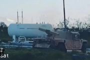 烏克蘭裝甲悍馬發射精確制導火箭彈，採用航空火箭彈改裝命中精度極高
