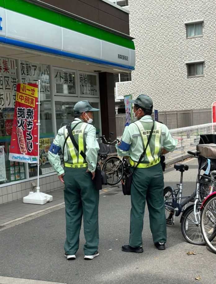 資料照片：日本的交通「協管員」