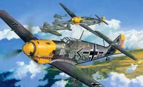 圖2. Me109掩護的亨克爾轟炸機