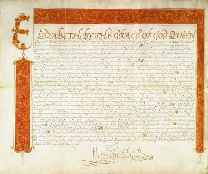 伊莉莎白一世給萬曆皇帝的信