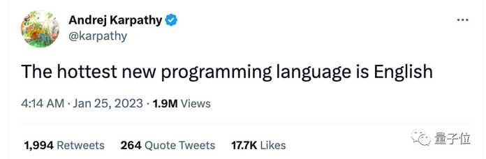 最新的熱門程式語言是英語