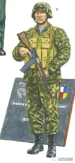 在科索沃境內執行任務的烏軍士兵（圖源：魚鷹社）