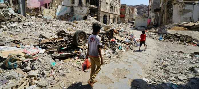 葉門內戰後造成的窮困潦倒