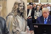 「上帝的兒子坐在他身邊」！川普法庭受審素描畫被網友瘋傳&#8230;